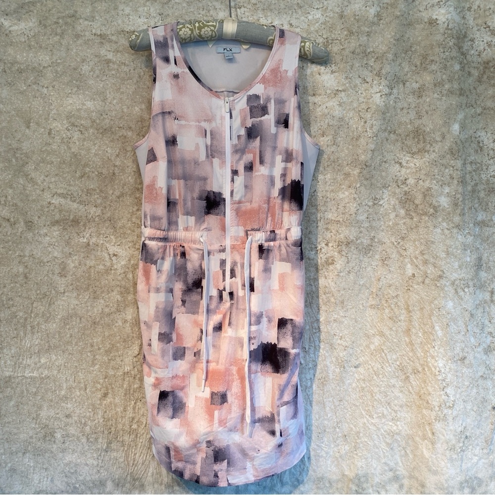 FLX Multicolor work out dress with shorts size S